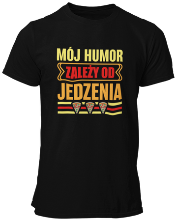 Mój Humor Zależy od Jedzenia -  Koszulka męska