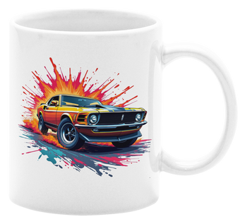 Muscle car w akcji  - Kubek 330ml