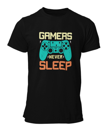 Gamers Never Sleep -  Koszulka męska