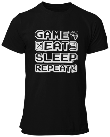 GAME EAT SLEEP REPEAT -  Koszulka męska