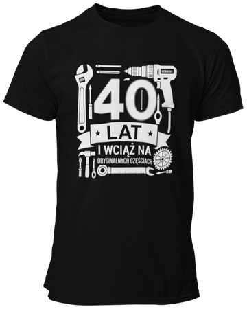 40 lat na orginalnych częściach -  Koszulka męska