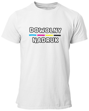 Dowolny nadruk -  Koszulka męska biała
