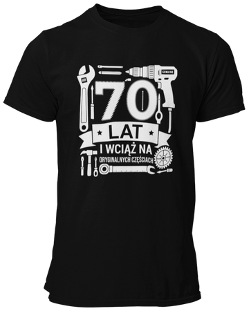 70 lat na orginalnych częściach -  Koszulka męska