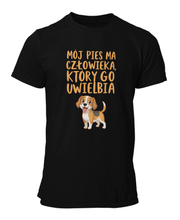 Mój pies ma człowieka który go uwielbia -  Koszulka męska