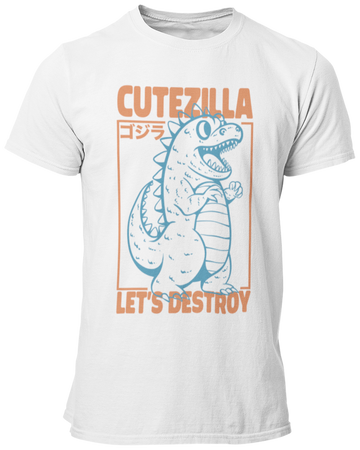 Cutezilla: Let’s Destroy - Koszulka Męska