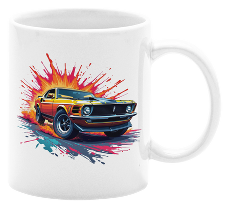 Muscle car w akcji  - Kubek 330ml