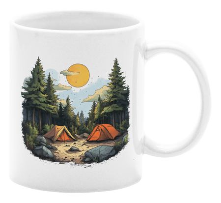 Poranek pod namiotem - Kubek 330ml