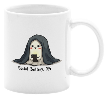 Social Battery: 0%  - Kubek 330ml