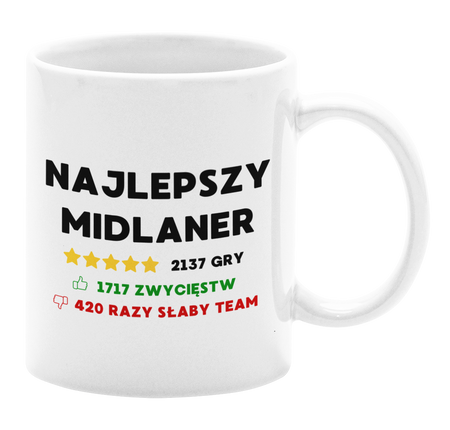 Najlepszy Midlaner - Kubek 330ml