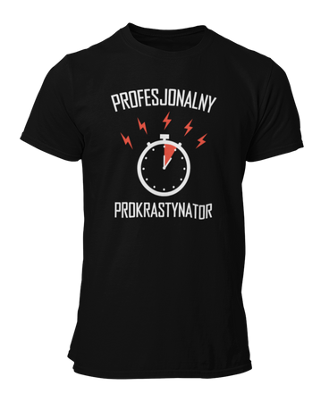 Profesjonalny Prokastynator -  Koszulka męska